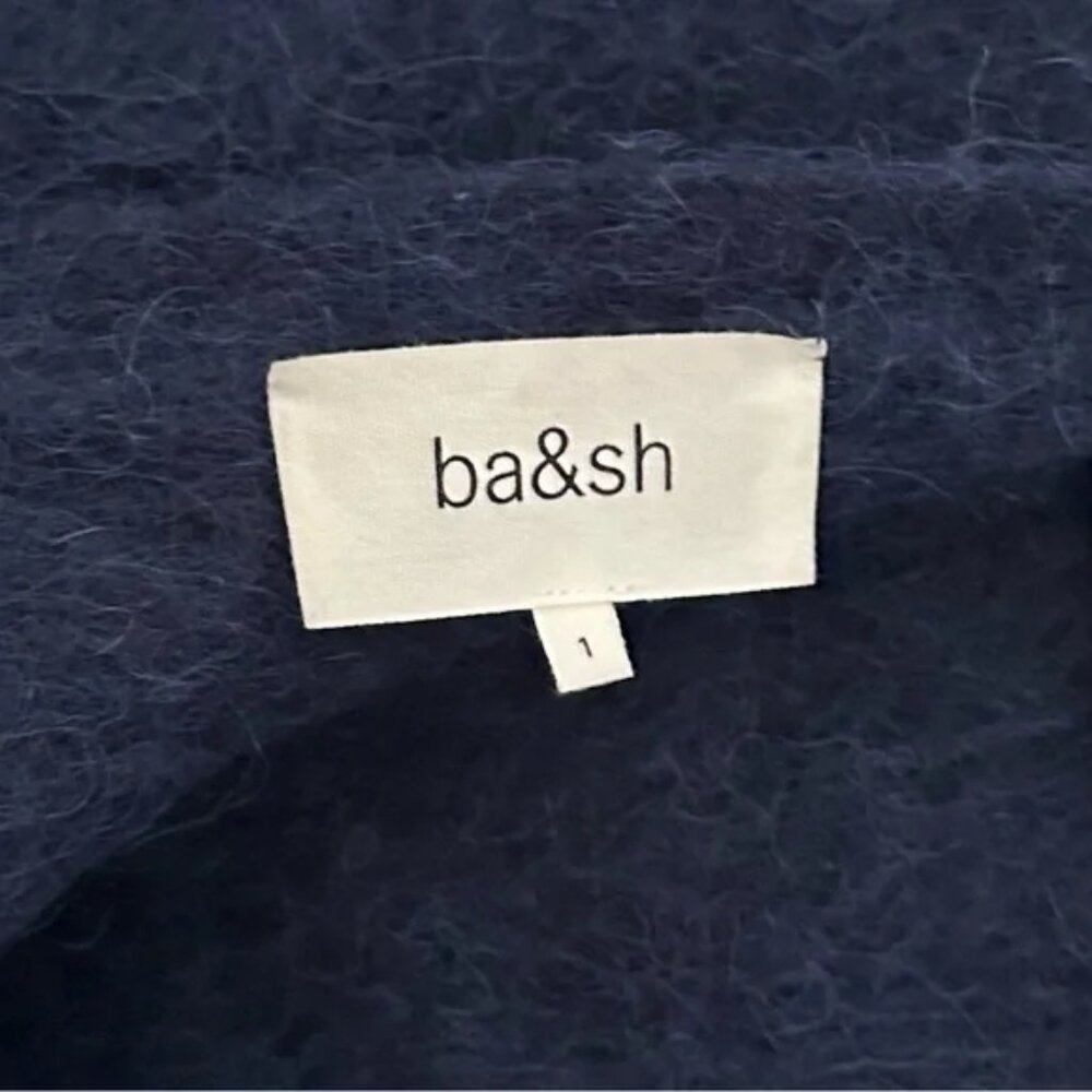 LIKE NEW Ba&sh navy fill sweater alpaca sz small - Picture 4 of 6